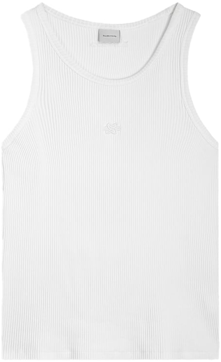 Filling Pieces Tank Top Ribbed White