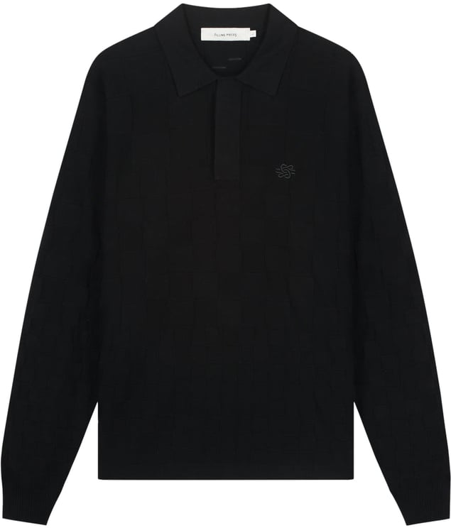 Filling Pieces Knit Shirt Rugby Black