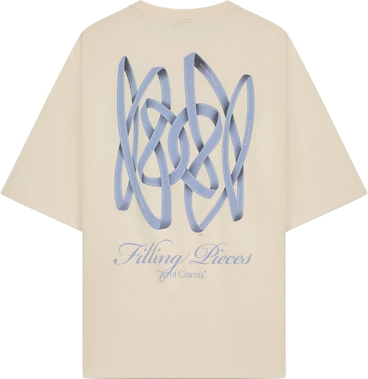 Filling Pieces T-Shirt Boxy Film Strip Antique White