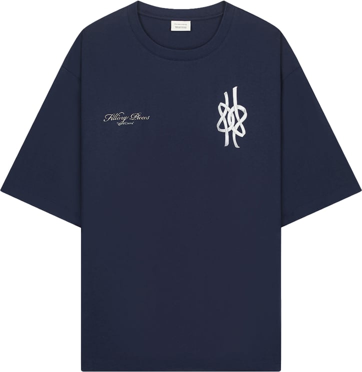 Filling Pieces T-Shirt Boxy Film Strip Maritime Blue