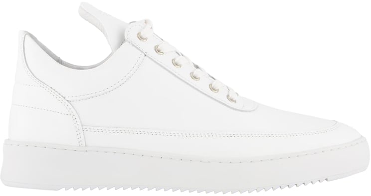 Filling Pieces Heren Low Top Ripple Leer Wit