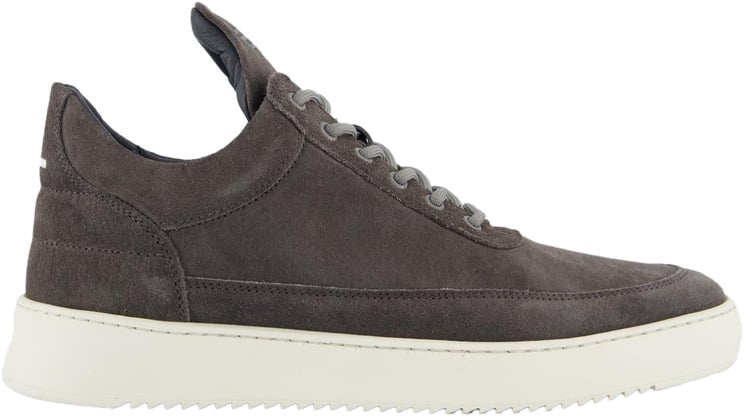Filling Pieces Heren Low Top Suede Grijs