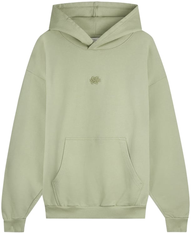 Filling Pieces Hoodie Boxy Embroidered Tea