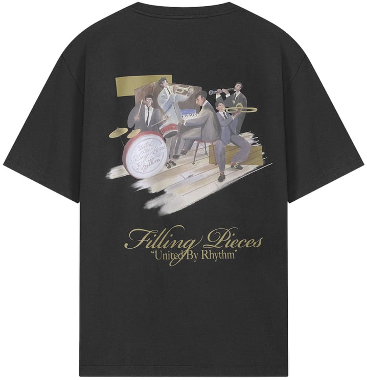 Filling Pieces T-shirt Band Vintage Black