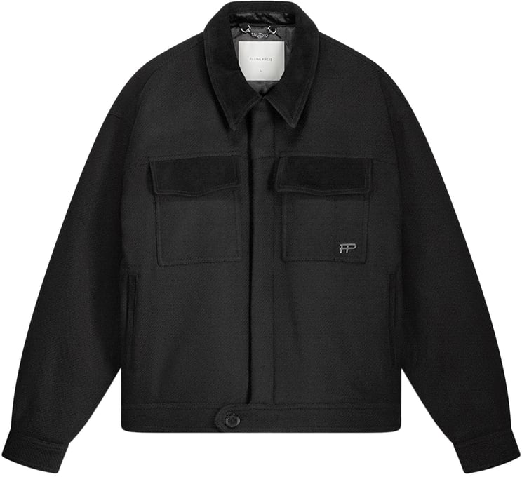 Filling Pieces Box Jacket Varsity Black