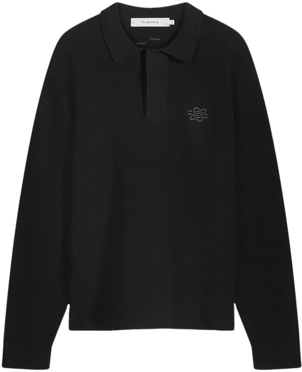 Filling Pieces Knit Shirt Boucle Black