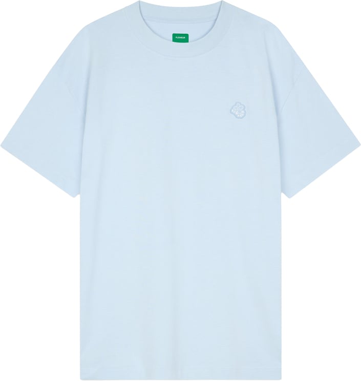 FLÂNEUR Rubber blossom t-shirt | Light Blue