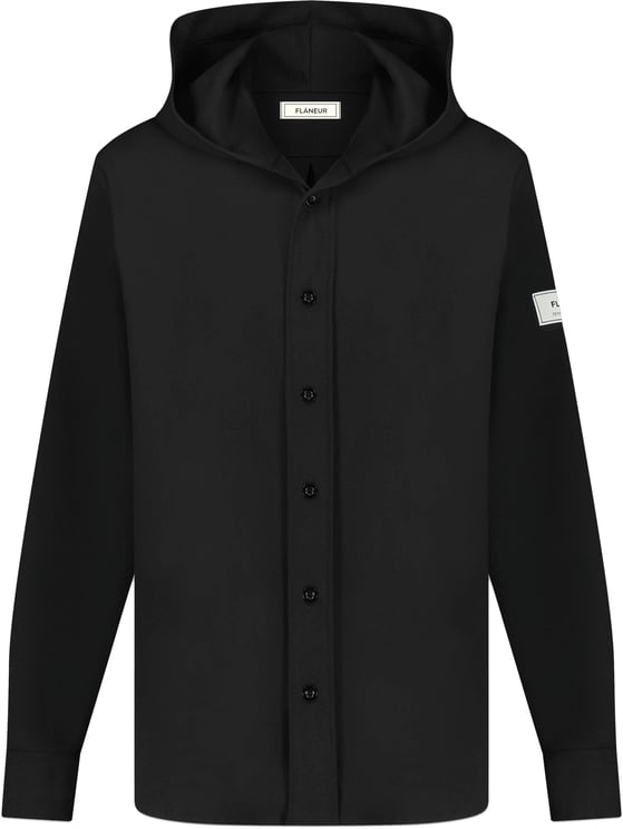 FLÂNEUR Atelier Hooded Shirt | Black