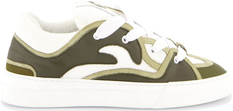 FLÂNEUR Avenue Sneaker | White/Green