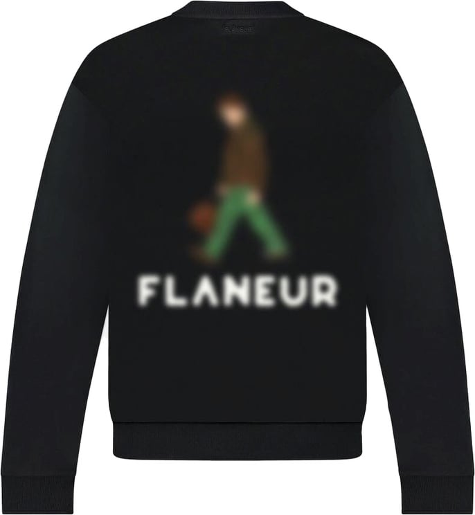FLÂNEUR Blurred Stroller Sweater | Black