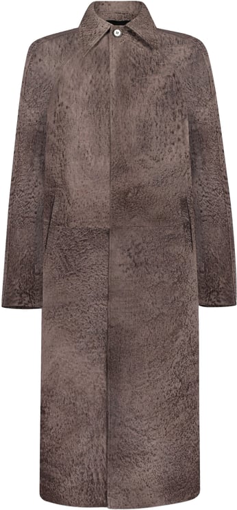 FLÂNEUR Leather Coat | Meteorite Brown