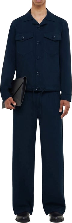 FLÂNEUR Atelier Pantalon with Rubber Patch | Navy