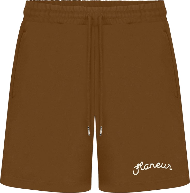 FLÂNEUR Signature Shorts | Brown