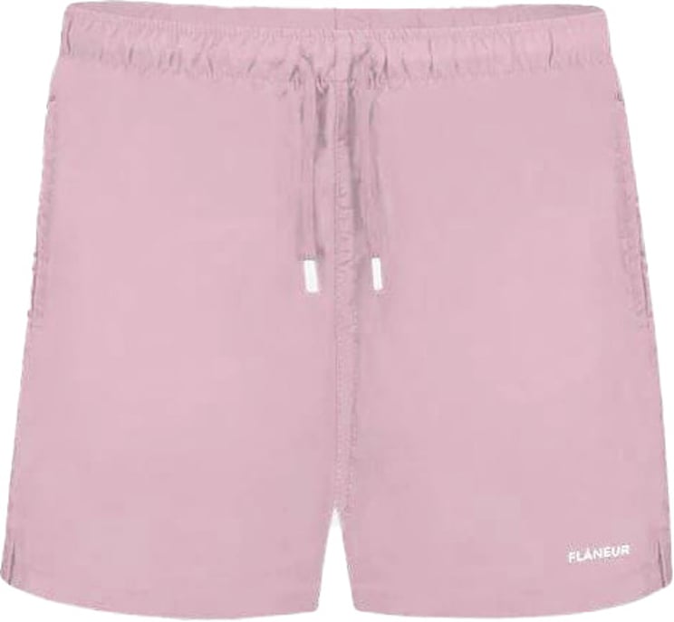 FLÂNEUR Logo Swim Shorts | Mauve