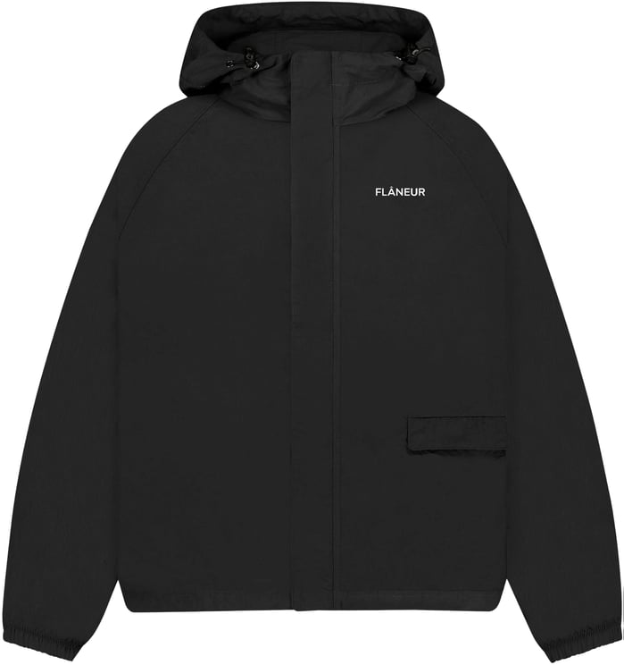 FLÂNEUR Turtle Nylon Jacket | Black