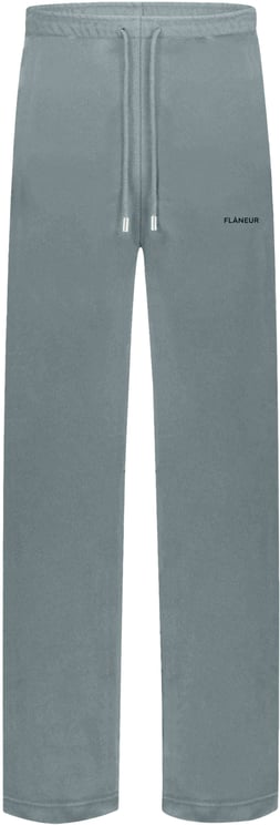FLÂNEUR Logo Sweatpants | Steel Green