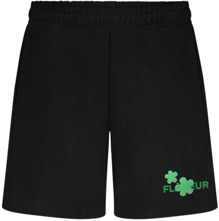 FLÂNEUR Organic Flower Shorts | Black