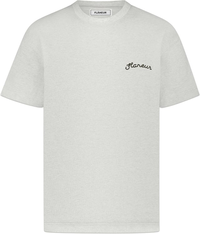 FLÂNEUR Signature T-Shirt | Heather Grey