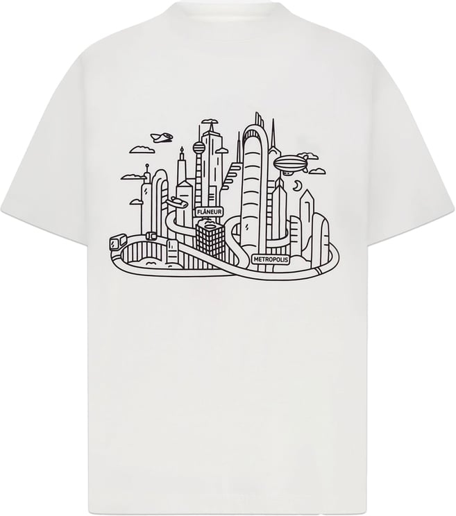 FLÂNEUR Metropolis T-Shirt | White