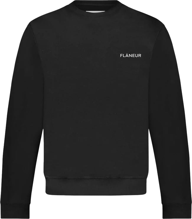 FLÂNEUR Logo Sweater | Black