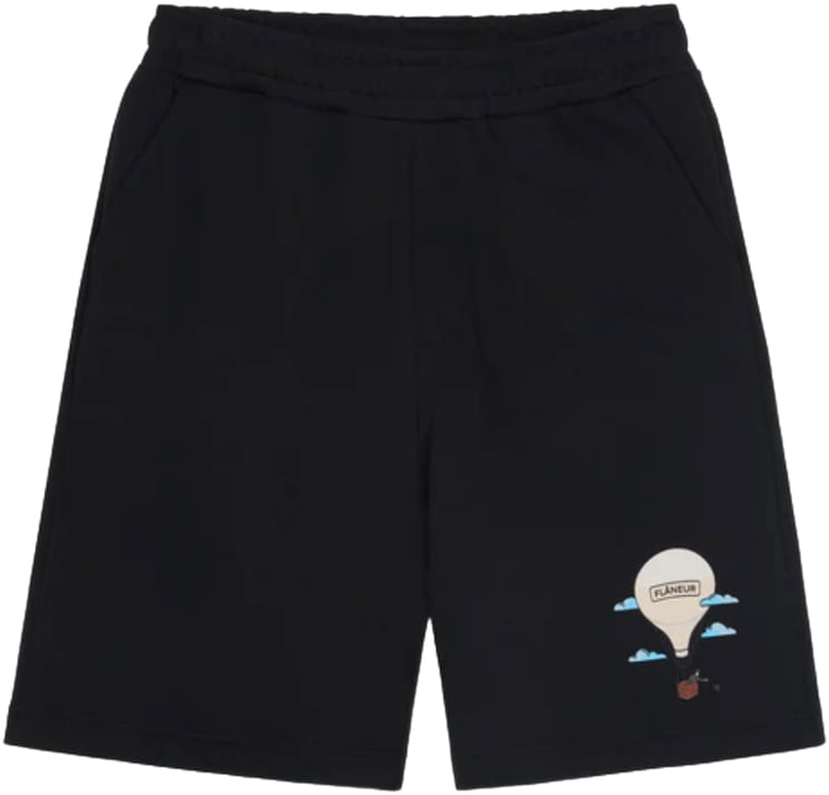 FLÂNEUR Aéronautique Shorts ZWART