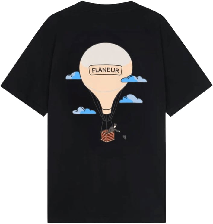 FLÂNEUR Aéronautique T-shirt ZWART