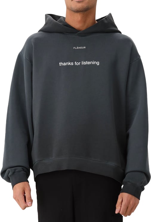 FLÂNEUR Flâneur Hoodie Zwart Listening