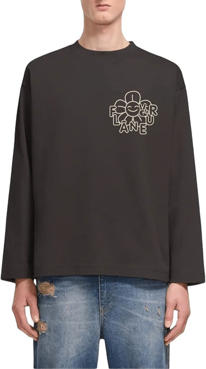 FLÂNEUR HAPPY FLOWER LONG SLEEVE T-SHIRT