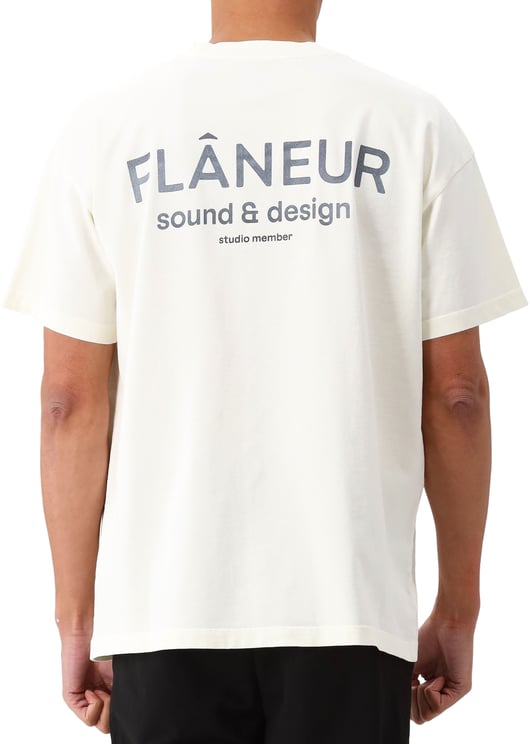 FLÂNEUR Flâneur T-shirt Wit Sound & Design