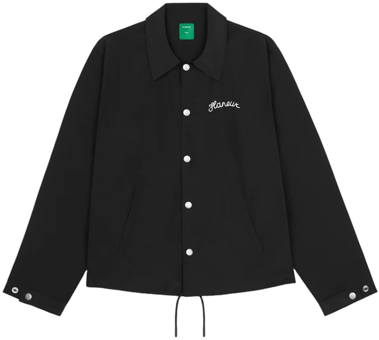 FLÂNEUR Signature Coach-jas in zwart.