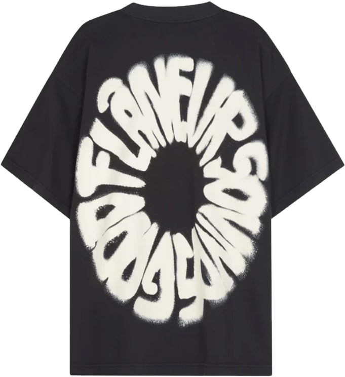 FLÂNEUR Sounds Good T-shirt, gewassen zwart