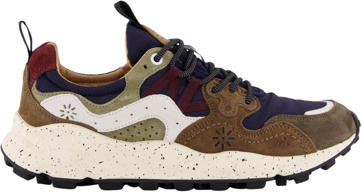 Flower Mountain Heren Yamano 3 Sneaker Groen/Bruin