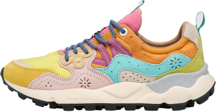 Flower Mountain Sneakers Yellow-Light Lime-Pink