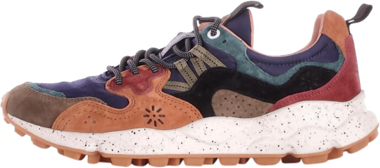 Flower Mountain Sneakers Navy Brown