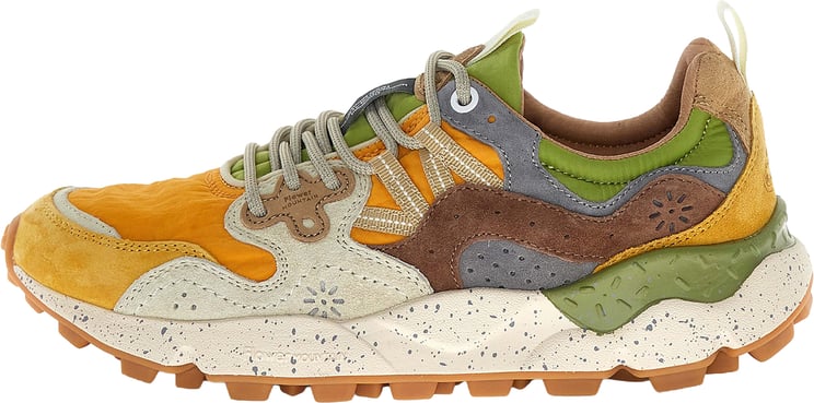 Flower Mountain Sneakers Yamano 3 Uni Suede-Nylon Ocher/Orange§/Beige