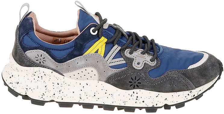 Flower Mountain Flat Shoes B Grigio Blu Giallo