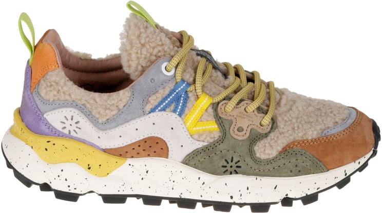 Flower Mountain Flat Shoes F Grigio Bianco