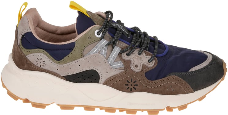 Flower Mountain Flat Shoes E Blu-Grigio-Marrone