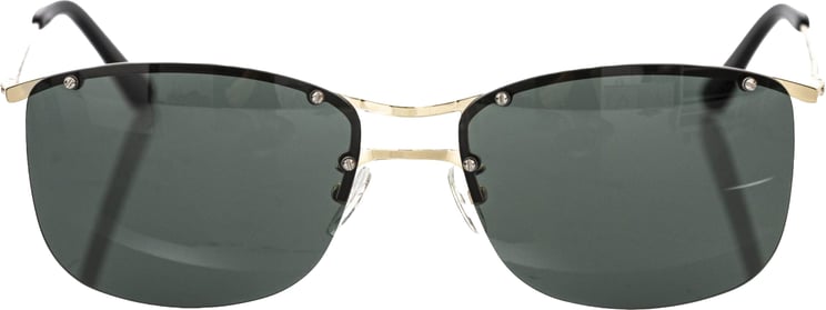 Frankie Morello Frankie Morello Black Metallic Fibre Men Sunglasses