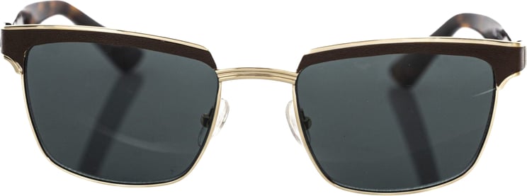 Frankie Morello Frankie Morello Brown Metallic Men's Sunglass