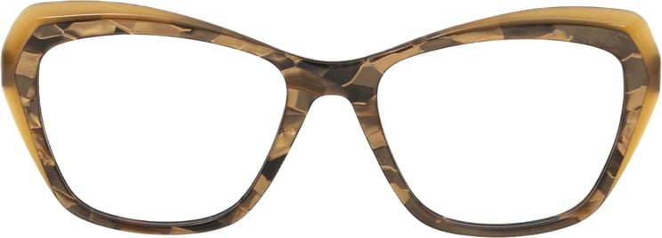 Frankie Morello Frankie Morello Beige Acetate Women's Eyeglass Frame