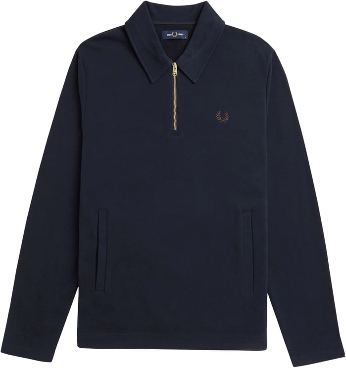 Fred Perry Fred Perry Half Zip Smock Sweatshirt
