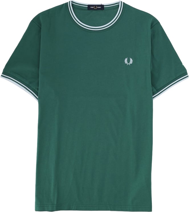 Fred Perry T-SHIRT CON DOPPIA RIGA