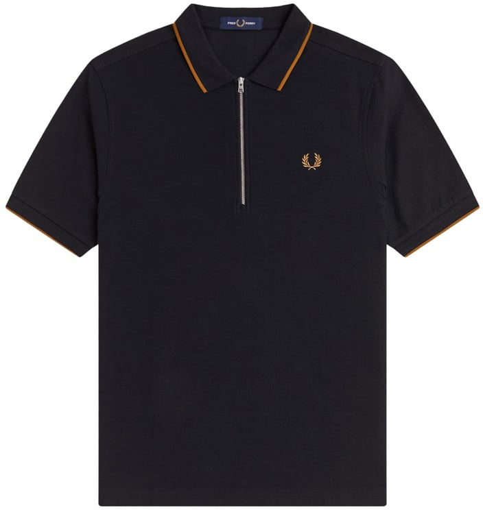 Fred Perry POLO CON ZIP E LOGO