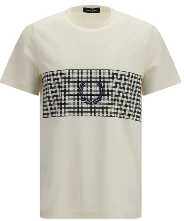 Fred Perry Fred Perry Beige Cotton T-Shirt