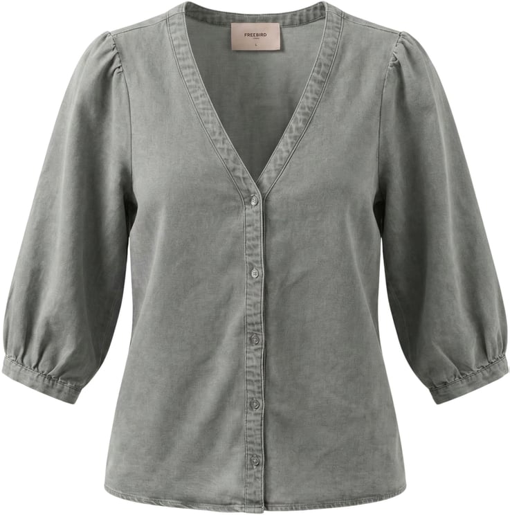 Freebird Freebird Blouse  Grijs Basha
