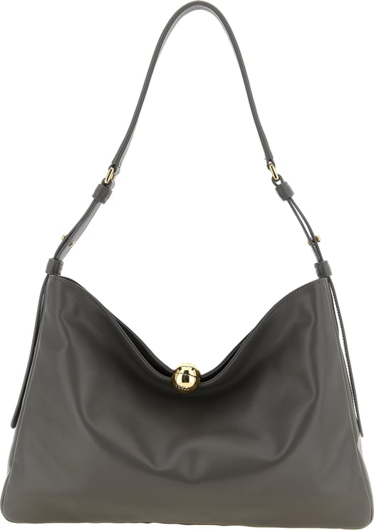 Furla Furla Gray Calfskin Shoulder Bag