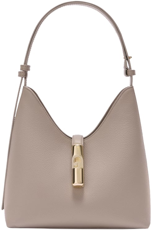 Furla Furla hobo bag goccia s in linen color leather