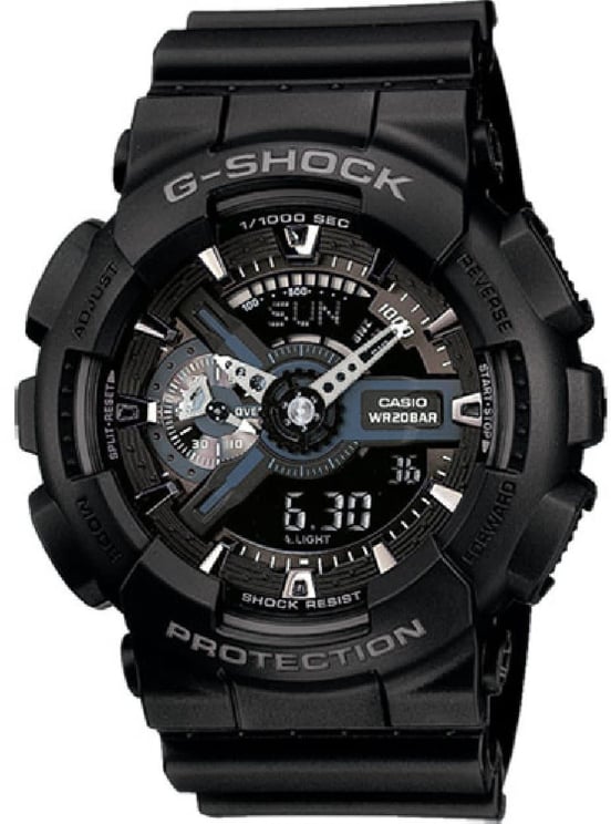 G-Shock Casio G-Shock Horloge GA-110-1BER Zwarte Band en Wijzerplaat 55mm Waterdichtheid 200meter