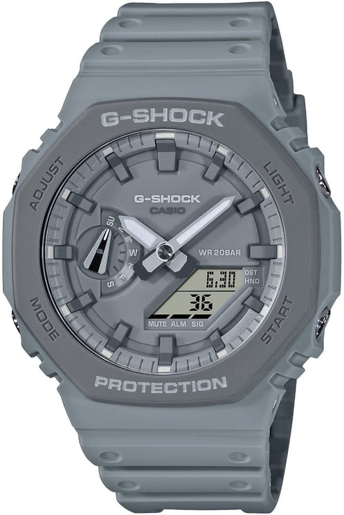G-Shock Casio G-shock Horloge GA-2110ET-8AER Analoog Digitaal Grijze 42mm